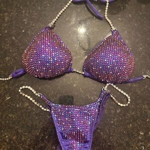 Purple Bikini Competition Suit.